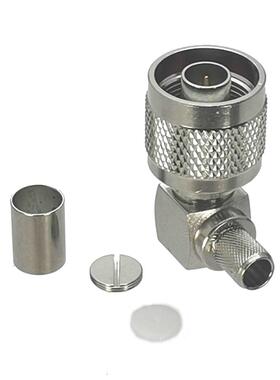 Connector N Male Plug Right angle Crimp RG5 RG6 LMR300 Cable