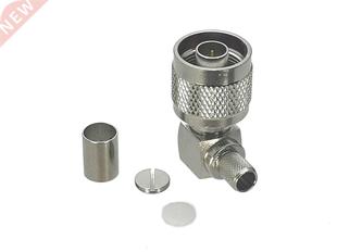 Connector N Male Plug Right angle Crimp RG5 RG6 LMR300 Cable