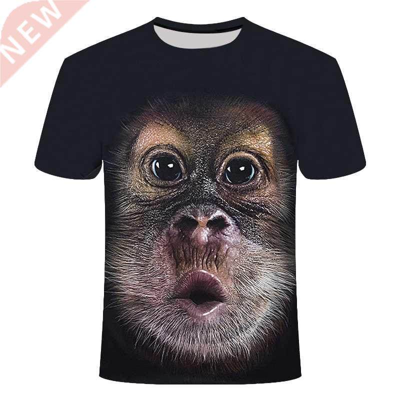 3D Fashion Funny Monkey Graphic t shirts Summer Casual Anima
