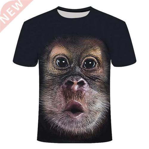 3D Fashion Funny Monkey Graphic t shirts Summer Casual Anima