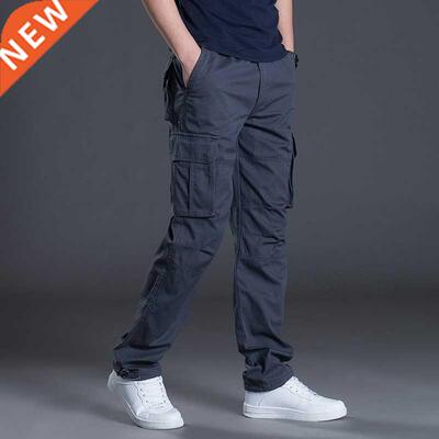 Men's Cargo Pants Mens Casual Multi Pockets Military Large S