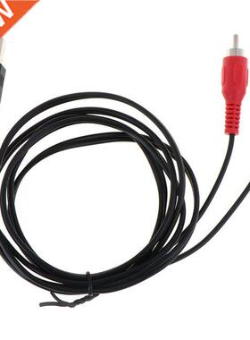 Dual RCA Male To USB Male A Composite Adapter Audio Video Da