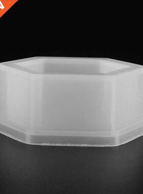 Hexagon Flower Pot DIY Silicone Molds Garden Planter Cement