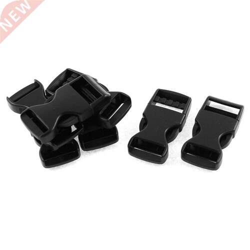 7Pcs Side Release Squeeze Buckles for 2cm Webbing Strap Blac