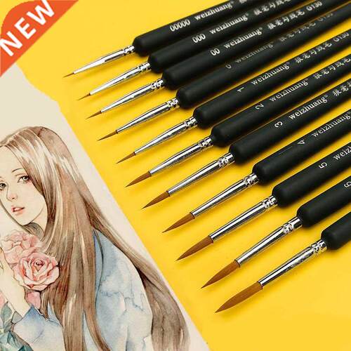 Hook Line Pen Watercolor Soft Hair Oil Painting Fine Pen Wol