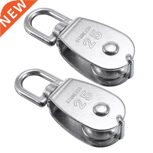 2pcs Heavy Duty M25 Steel Single Wheel Swivel Lifting Rope P