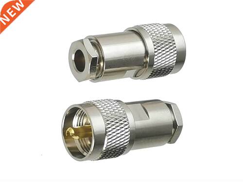 10pcs UHF PL259 Male Plug Connector Clamp RG5 RG6 5D-FB LMR