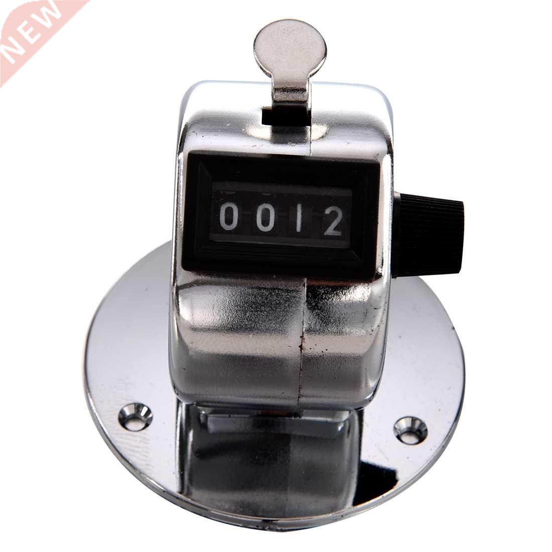 Round Base 4 Digit Manual Hand Tally Mechanical Palm Click C