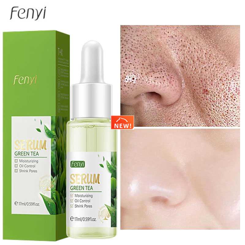 Green Tea Oil Control Pore Shrink Face Serum Whitening Remov