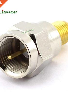 2PCS F Male to SMA Female Connector RF Coax Coaxial Adapter