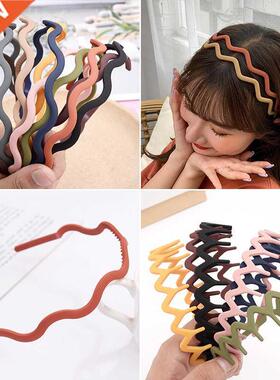 New Fashion sweet Wild sawtooth wave frosted color headband