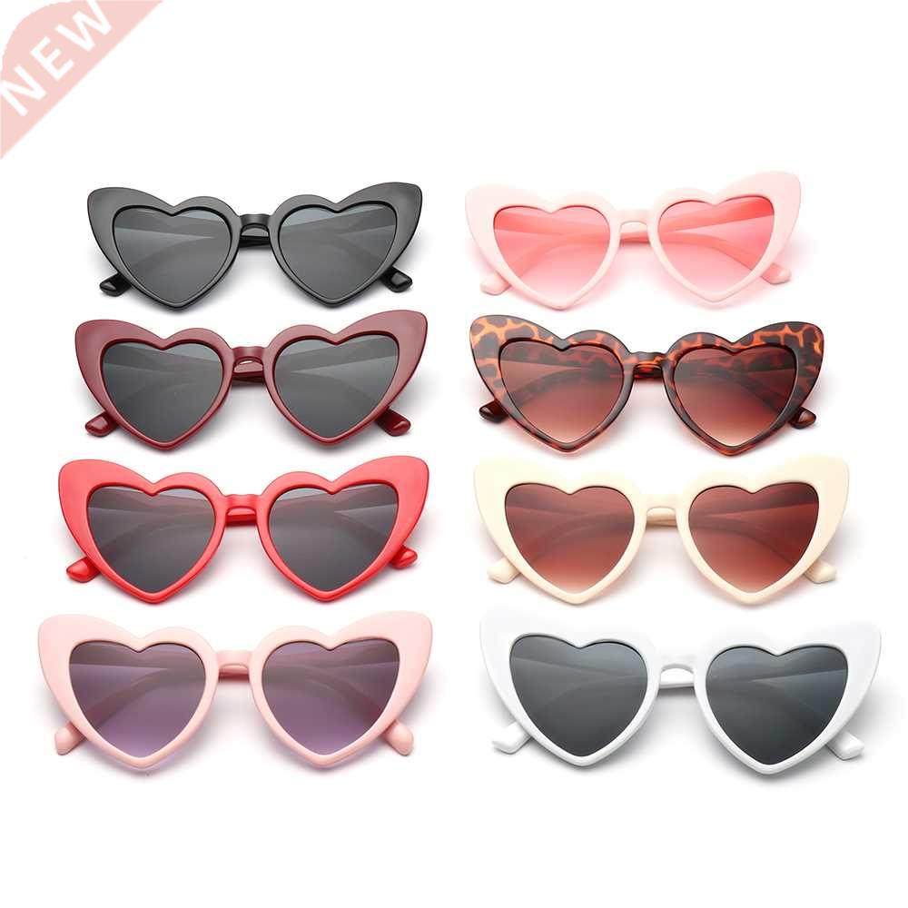 Fashion Clout Goggle Love Heart Sunglasses UV400 Protection