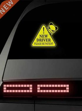 Etie 4.9in*4.5in Car Sticker Warning Mark Funny PVC Decal P