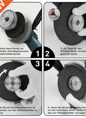 3pcs M14 Angle Grinder Inner Thread Outer Set Flange Nut,Gre