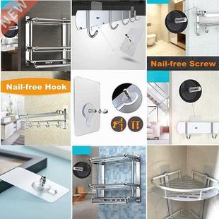 6/10/14/16mm PVC Strong Adhesive Hook Strong Transparent