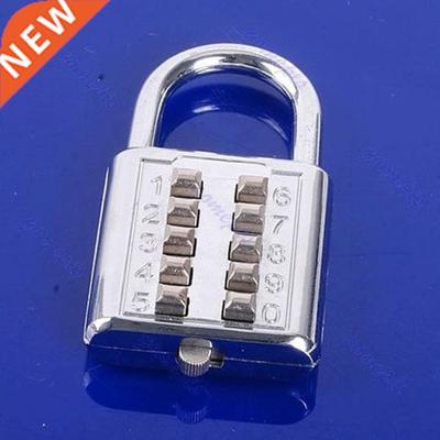 Metal Lightweight Silver 5 Digit Push-Button Number Combina