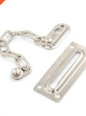 1pc Chrome Chain Door Safety Guard Latch Security Peep Bolt
