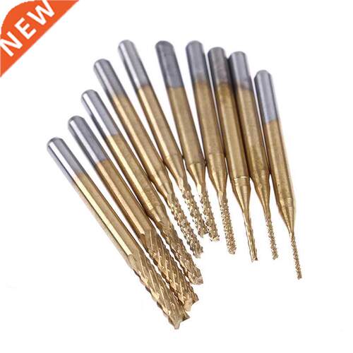 10pcs 3.175 Dia CNC End Mill Cutter Mini PCB Carbide Router