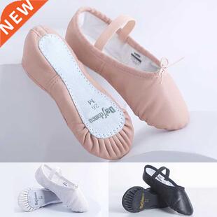 Genuine Leather Ballet Slippers Girls Soft Sheepskin Ballet