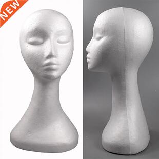 Female Mannequin Head Dummy Model Display Stand for Wig