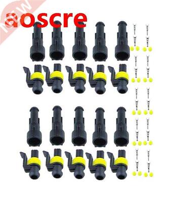 10 sets Kit 1P 1Pins Way AMP 1.5 Super seal Waterproof Elect