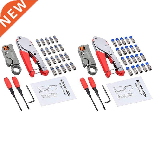 F-Type Coaxial Crimping Tool,Rotating Coaxial Cable Cutter W