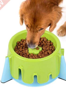 New Pet Dog Feeding Food Bowls Puppy Slow Down Eating