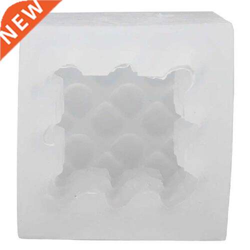 Silicone Molds DIY 3D Heart Cube Aromatherapy Candle