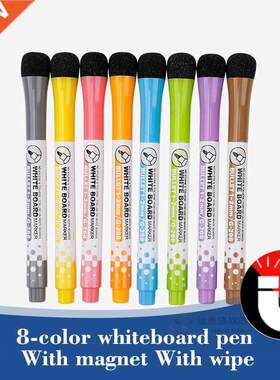 *8 Pcs/lot Magnetic Whiteoard Water Colour Pen White oard