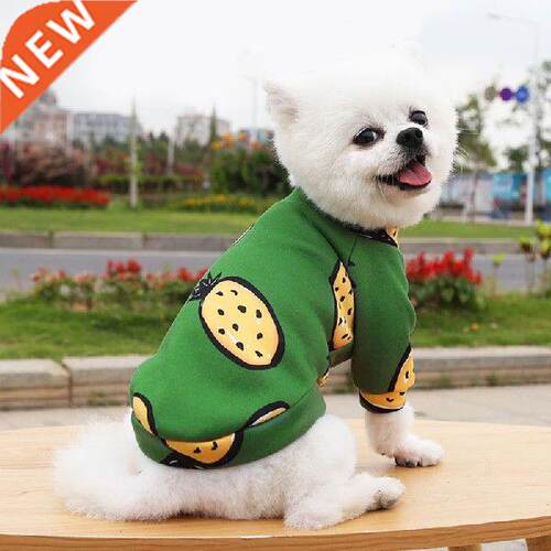 Cute Print Pet Dog Autumn And Winter Plus Velvet Sweater
