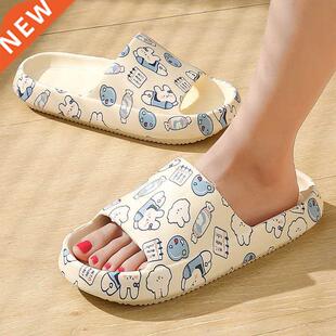 Grffiti Women Slippers Summer Slides Crtoon Shoes EV Outd