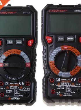 HT118 6000 Counts 1000V AC DC Digital Multimeter NCV Live