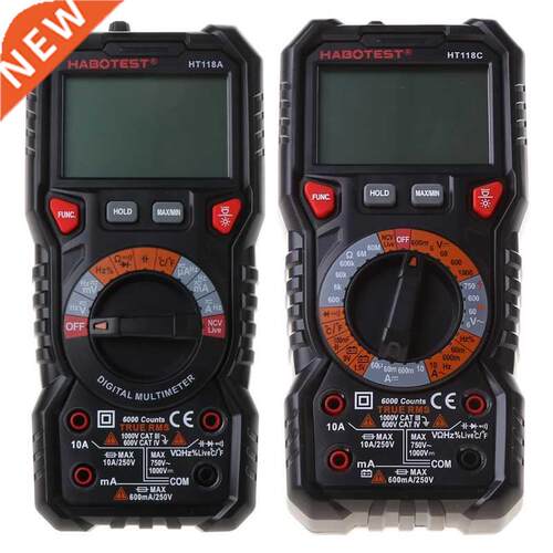 HT118 6000 Counts 1000V AC DC Digital Multimeter NCV Live