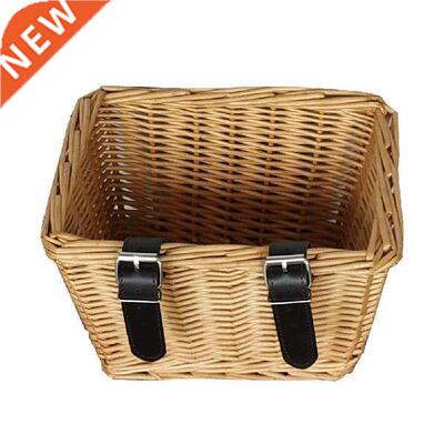 Vintage Outdoor Bicycle Basket Environmentally Handwoven