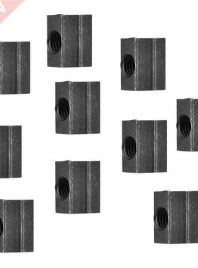10 T-Nuts with M8 Threaded T-Nuts Made of 45 Steel Installed
