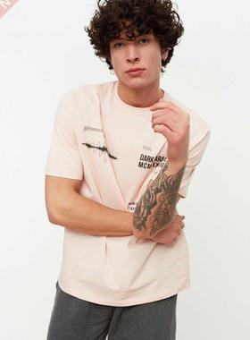 rendyol men's t-shirt TMNSS20TS1097 men's clothing fashion 2