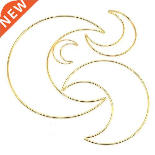 4 Pcs/Set Stars Moon Love Heart Metal Craft Hoops Dream