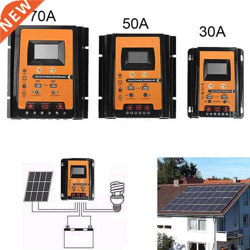 1PCS Solar Charge Controller 12V 24V 30A 50A 70A IP32 Waterp