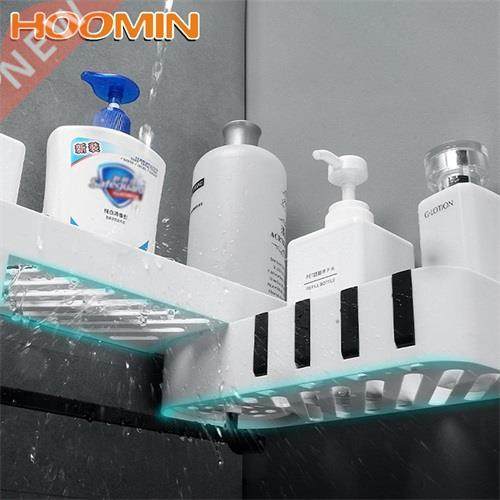 HOOMIN Wall Mounted Shampoo Shower Shelf Holder Floating