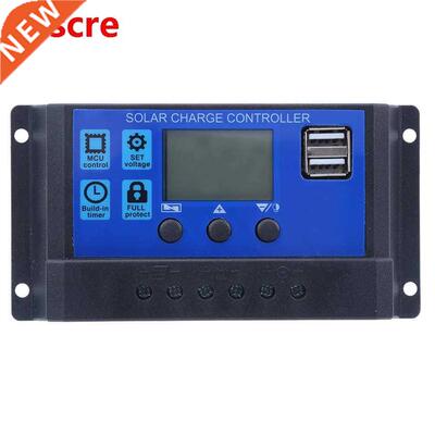 Solar Panel Controller LCD Display Battery Charge Control Du