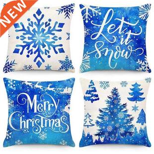 Christmas Pillow Covers 18X18 Set Of 4 Christmas Decorations