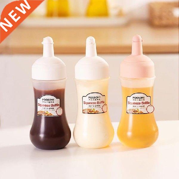 justdolife with Scale Condiment Squeeze Bottles For Ketchup