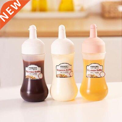 justdolife with Scale Condiment Squeeze Bottles For Ketchup