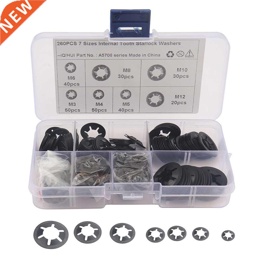 260/150pcs Internal Tooth Star Lock Washers Assortment Kit P