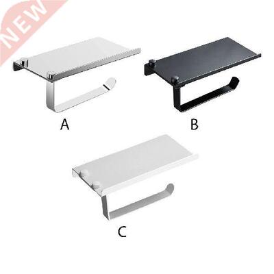Paper Roll Holder Bathroom Wall Mount Aluminum Shelf Tissue