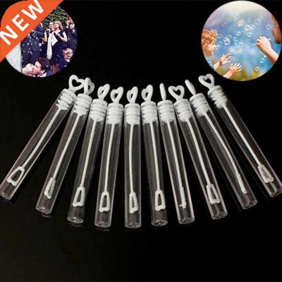 1/5Pcs Love Heart Wand Tube Bubble Soap Bottle Wedding