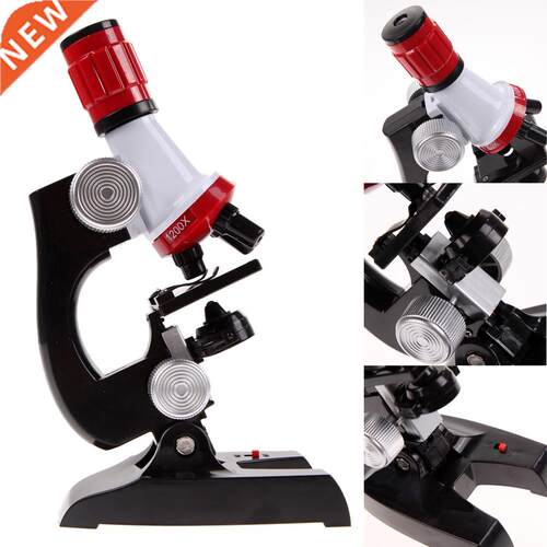 Kids Educational Microscope Kit Science Lab LED 100-1200X