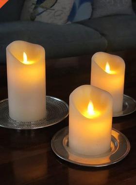 Flameless LED Candles Tea Lights Coloful Flickering Pillar