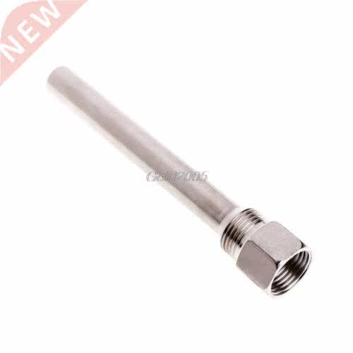 1Pc Stainless Steel Thermowell 1/2 NPT Threads 130mm Long f