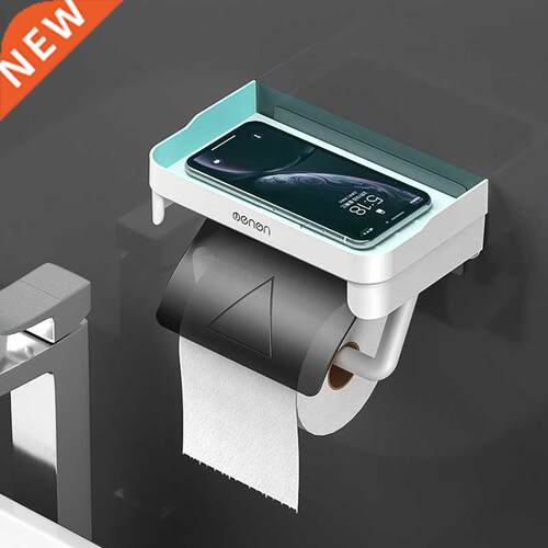 New Wall-mounted Paper Roll Holder Toilet Multi-function She